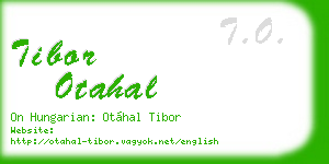 tibor otahal business card